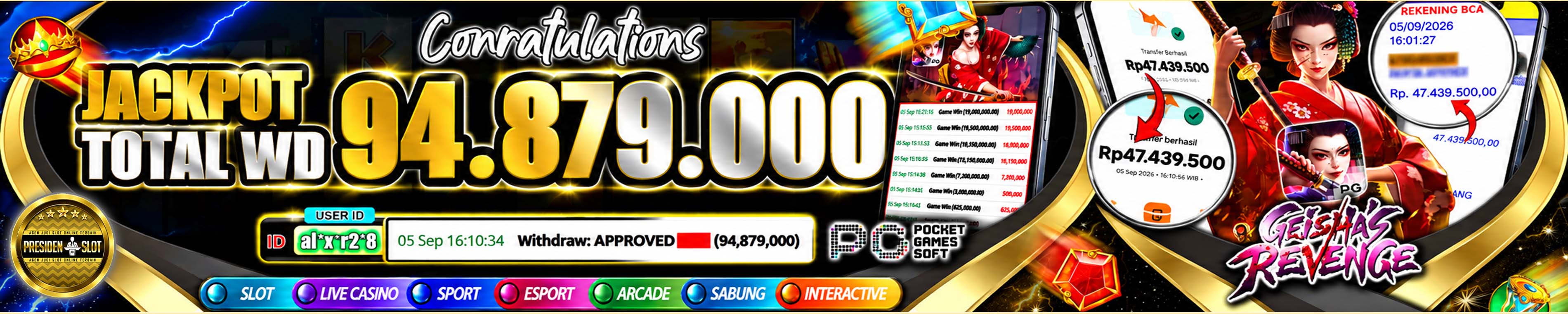 PRESIDENSLOT JACKPOT GACOR - WEB 94.879.000
